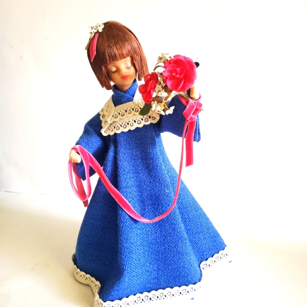 JAPANESE WAX DOLL - 13" Tall - Very Unusual - Geisha Girl